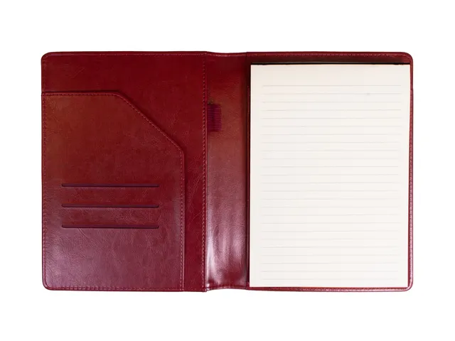 Schrijfmap Multo Hannibal A5 bordeaux kunstleder met schrijfblok