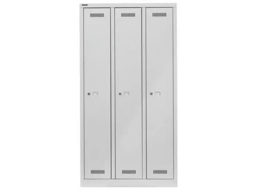 garderobekast,HxBxD 1700x900x500mm,3vak,vak B 248mm,cil.-slot,