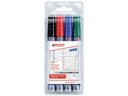 Viltstift Edding 250 Whiteboard Rond Assorti 1.5-3mm 4stuks