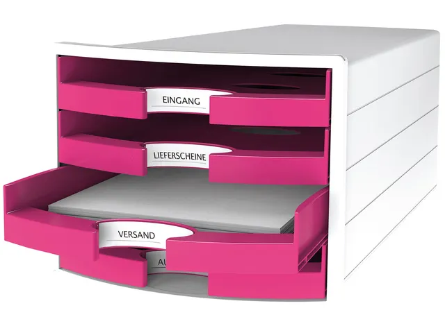 Ladenkast HAN Impuls met 4 laden open roze