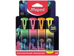 Markeerstift Maped Deepsea Paradise set à 4 kleuren