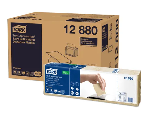 Tork 12880 Xpressnap Extra Zachte dispenserservet naturel 2-laags