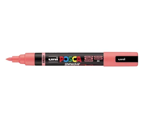 Paintmarker Uni POSCA PC-5BR brushpunt M koraal