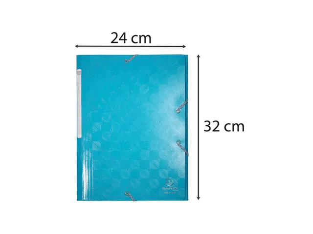 Elastomap A4 3 Kleppen Gelamineerd Glanskarton 600gr Assorti