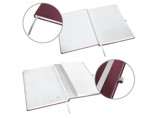 Carnet de notes Leitz Style A5 ligné 160 pages 100g rouge