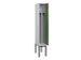 locker voor scheiding van kleding,HxBxD 2120x300x500mm,1vak