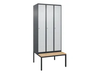 locker voor scheiding van kleding,HxBxD 2120x900x815mm,3vak - 1