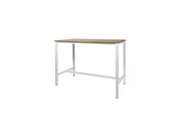 Domino Basic Statafel 160x80x110cm Havana kers Onderstel Wit