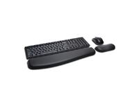 Pro Fit Low-Profile Desktop Set, AZERTY, Draadloos, 2.4 GHz, Zwart