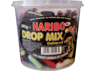 Haribo Dropmix Gekleurd 650Gram - 1