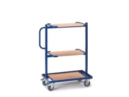 bijzetwagen,draagverm. 200kg,3etage(s),laadvl. LxB 620x410mm,houtplaat