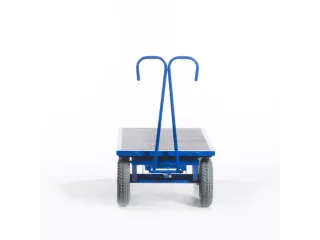 Handtrekwagen 1000kg 1600x800mm Luchtbanden Ral5010 - 11