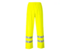Portwest FR43 regenbroek, fluo geel, maat S, per stuk