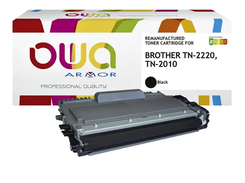 Toner OWA alternatief tbv Brother TN-2220BK zwart