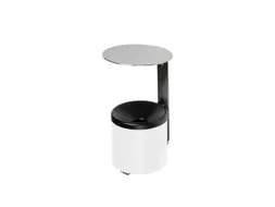 Wandasbak 2.4 liter HxØ 310x155mm Ral9016 Wit Staal Overkapping Rvs