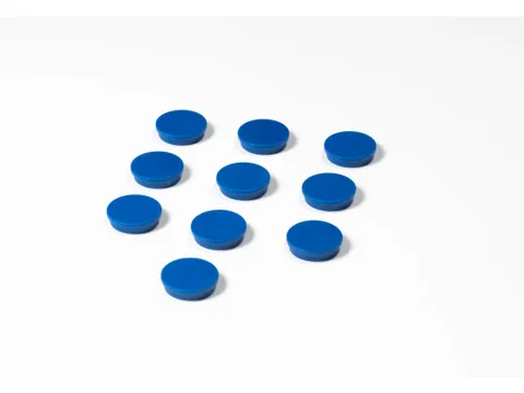 Memomagneten Smit Visual Rond 30mm Blauw 10 stuks