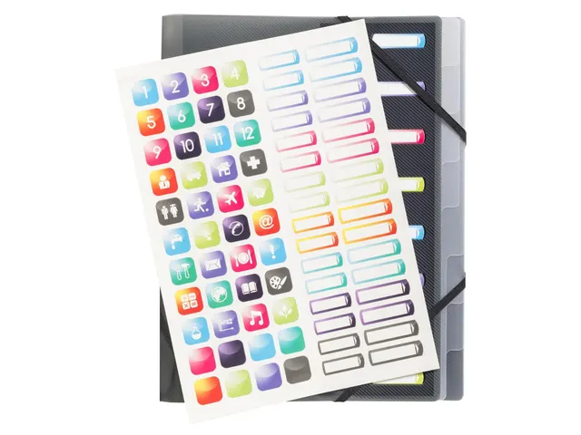 Sorteermap PP CRYSTAL 8 vak ass