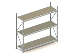 Breedvakstelling Basisveld 2200x2200x650mm 3 Houten Legborden 600kg