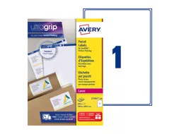 Verzendetiket Avery QuickPeel L7167-100 199.6x289.1mm Wit 100 stuks
