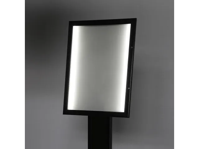 Menustandaard LED Verlicht Zwart 4xA4
