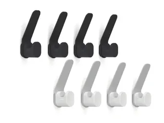 Kapstokhaken DURASTORE aluminium grijs set van 4 - 2