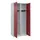 locker voor scheiding van kleding,HxBxD 1850x800x500mm,2vak