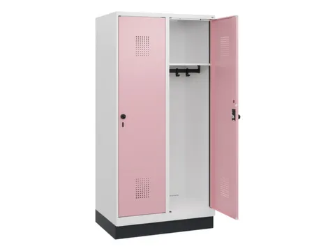 schoollocker,HxBxD 1630x800x500mm,2vak,vak B 400mm,draaigrendel,sokkel