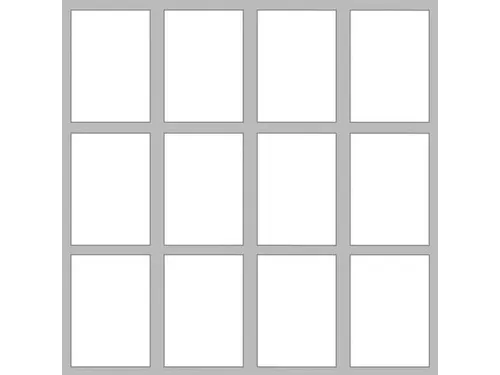 Vitrine Binnen 12xa4 Schrijfbord 960x980x35mm