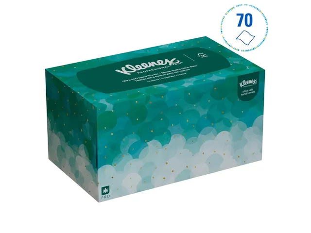 Handdoek Kleenex Ultra Popup 1-laags 70 vel wit 6088