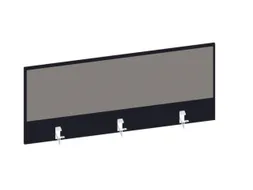 baliepaneel,v. bureau,aanbouw achter,B 1200mm,CC-zwart,BN8078-grijs