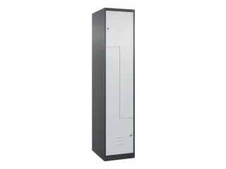 Z-garderobekast,HxBxD 1850x400x500mm,vak B 200/400mm,cil.-slot - 1