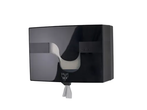 Toiletpapier dispenser Celtex Megamini Easy-Pull zwart