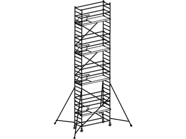 rolsteiger,reik H 9,4m,steiger H 8,64m,4platform(s),m. luik