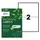 Etiket Avery LR7168-100 199.6x143.5mm recycled Wit 200 stuks