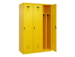 locker voor scheiding van kleding,HxBxD 1850x1200x500mm,3vak