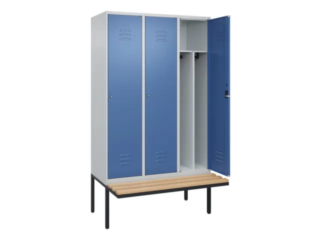 locker voor scheiding van kleding,HxBxD 2120x1200x815mm,3vak