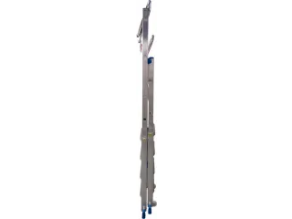 telescoop-platformladder,bordes HxBxD 1550-2100x500x450mm,aluminium - 4