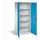 universele kast,HxBxD 1950x890x545mm,4xStalen bodem,cilinderslot