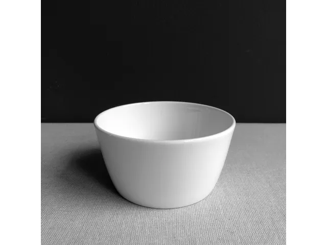 QFC Conische kom 11,5cm 400ml Off-white porselein set 24 stuks