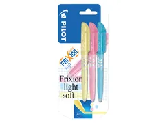 Markeerstift Pilot Frixion Light Soft Medium Blauw Geel Roze blister
