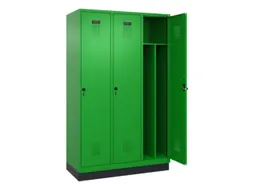 locker voor scheiding van kleding,HxBxD 1950x1200x500mm,3vak