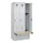 locker met bank,HxBxD 1950x900x815mm,3vak,vak B 300mm,draaigrendel