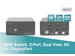 KVM-switch 2 poorten dubbel scherm 4K@60fp DisplayPort