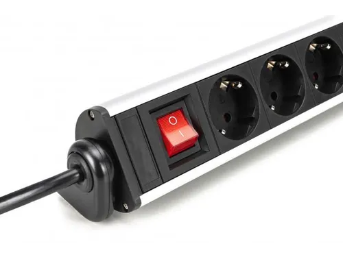6-voudige kantoorstekkerdoos met 3x USB-poorten