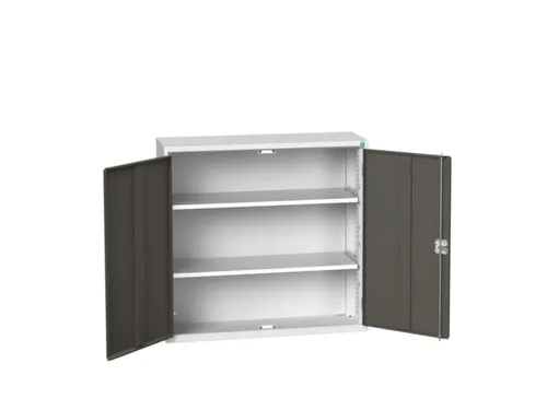 wandkast 1000x1050x350mm 2xStalen bodem sokkel Ral 7035 front Ral 7016