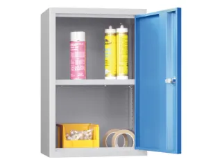 Hangkast 600x400x300mm 1 Verstelbaar Legbord Ral 7035 Front Ral 5012 - 1