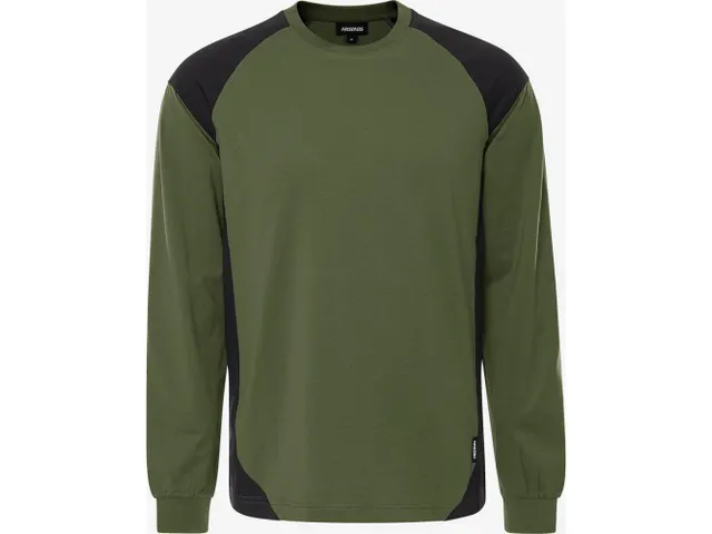 Fristads 7071 GTM T-shirt lange mouw legergroen/zwart maat 3XL per st