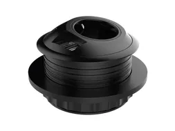 Desktop stekkerdoos Power PixelTUF 1x Schuko + USB A en C 25W Zwart