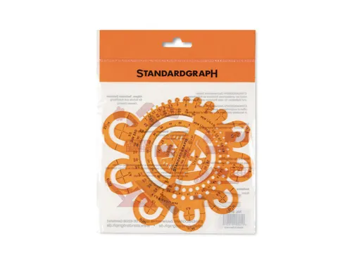 Afrondingssjabloon Standardgraph met hoek meter