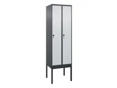 locker,HxBxD 2120x600x500mm,2vak,vak B 300mm,draaigrendel